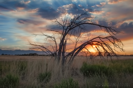Smoky Sandy Sunset