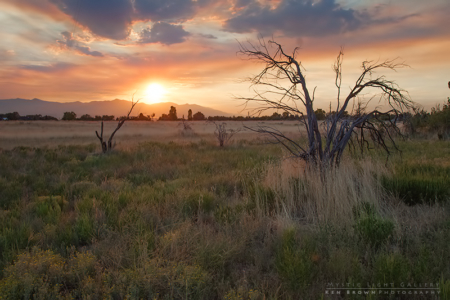 Smoky Sandy Sunset