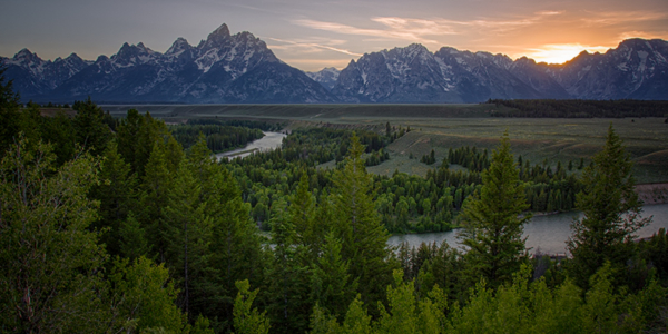 Dusk At Snake River Overlook