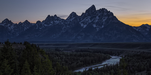 Dusk At Snake River Overlook