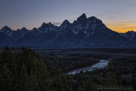Dusk At Snake River Overlook